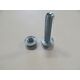Mounting screw with nut for brake calliper 